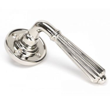 Click Here To Enlarge This Photo Of 45321 From the Anvil Polished Nickel Hinton Lever on Rose Set