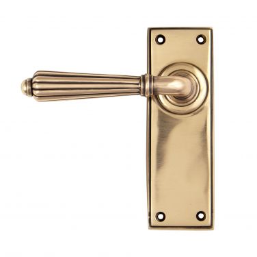 Click Here To Enlarge This Photo Of 45335 From the Anvil Polished Bronze Hinton Lever Latch Set
