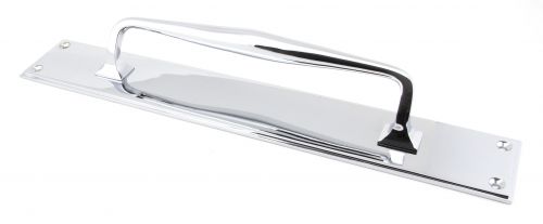 Click Here To Enlarge This Photo Of 45375 From the Anvil Polished Chrome 425mm Art Deco Pull Handle on Backplate