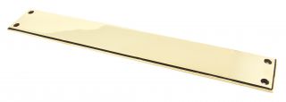 45384 From the Anvil Aged Brass 425x65mm Art Deco Fingerplate