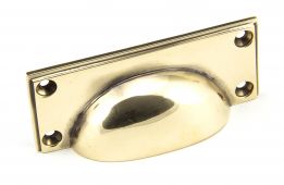45400 From the Anvil Aged Brass Art Deco Drawer Pull
