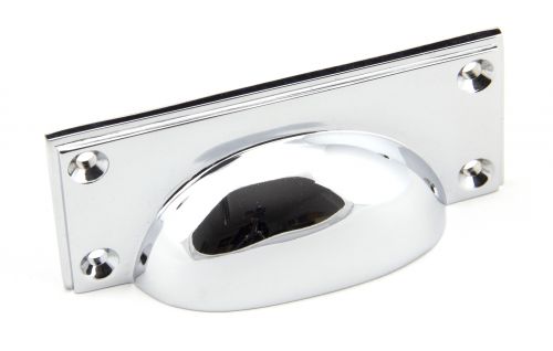 Click Here To Enlarge This Photo Of 45402 From the Anvil Polished Chrome Art Deco Drawer Pull