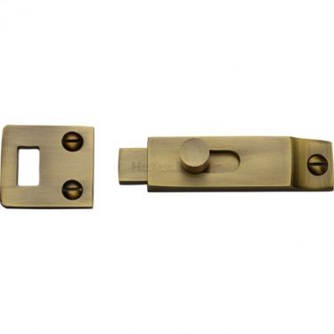 Click Here To Enlarge This Photo Of C1686-AT Heritage Brass Slide Bolt Antique Brass Finish