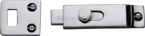 Click Here To Enlarge This Photo Of C1686-PC Heritage Brass Slide Bolt Polished Chrome Finish