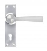 91967 From the Anvil Satin Chrome Straight Lever Lock Set