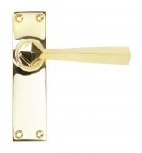 91968 From the Anvil Polished Brass Straight Lever Latch Set