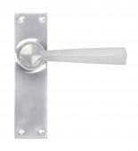 91970 From the Anvil Satin Chrome Straight Lever Latch Set
