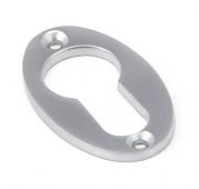 91986 From the Anvil Satin Chrome Oval Euro Escutcheon