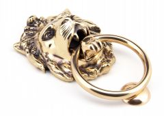91999 From the Anvil Polished Bronze Lion Head Knocker