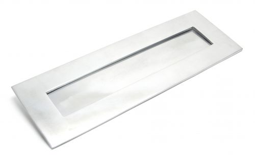 Click Here To Enlarge This Photo Of 92003 From the Anvil Satin Chrome Large Letter Plate - Size: 324x108mm - C/C: 292mm - Aperture: 258x44mm