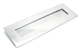 92003 From the Anvil Satin Chrome Large Letter Plate - Size: 324x108mm - C/C: 292mm - Aperture: 258x44mm