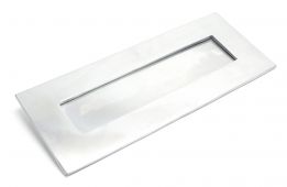 92005 From the Anvil Satin Chrome Small Letter Plate - Size: 265x108mm - C/C: 232mm - Aperture: 198x44mm