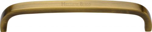 Click Here To Enlarge This Photo Of C1800 152-AT Heritage Brass Cabinet Pull D Shaped 152mm ctc Antique Brass Finish