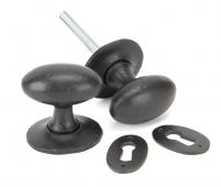 92065 From the Anvil External Beeswax Oval Mortice/Rim Knob Set