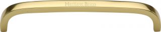 C1800 152-PB Heritage Brass Cabinet Pull D Shaped 152mm ctc Polished Brass Finish