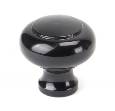 Click Here To Enlarge This Photo Of 92101 From the Anvil Black Regency Cupboard Knob - Large