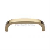 C1800 152-SB Heritage Brass Cabinet Pull D Shaped 152mm ctc Satin Brass Finish