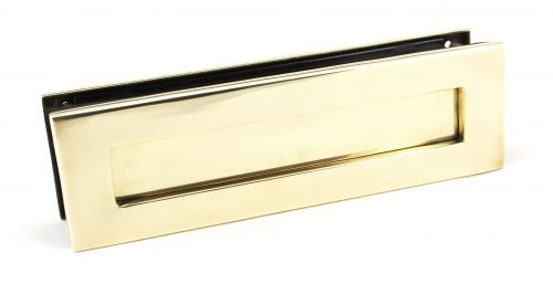 Click Here To Enlarge This Photo Of 92127 From the Anvil Aged Brass Traditional Letterbox - Size: 315x92mm - C/C: 283mm - Aperture: 249x41mm