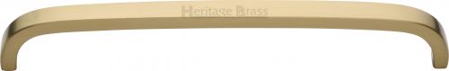 Click Here To Enlarge This Photo Of C1800 203-SB Heritage Brass Cabinet Pull D Shaped 203mm ctc Satin Brass Finish