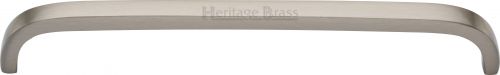 Click Here To Enlarge This Photo Of C1800 203-SN Heritage Brass Cabinet Pull D Shaped 203mm ctc Satin Nickel Finish