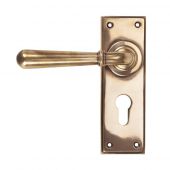 91922 From The Anvil Polished Bronze Newbury Lever Euro Set