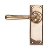 91920 From The Anvil Polished Bronze Newbury Lever Latch Set