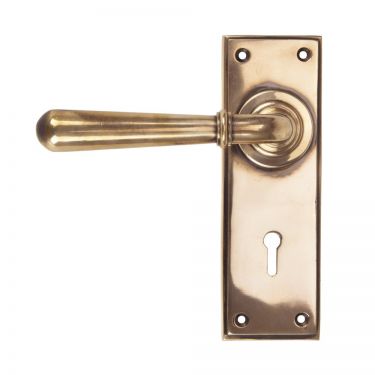 Click Here To Enlarge This Photo Of 91919 From The Anvil Polished Bronze Newbury Lever Lock Set