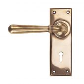 91919 From The Anvil Polished Bronze Newbury Lever Lock Set