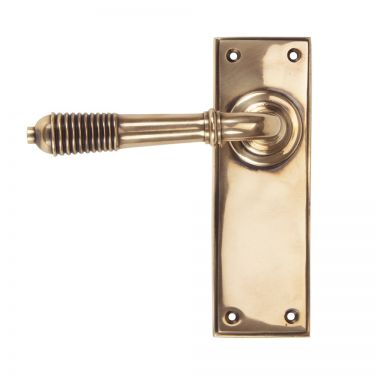 Click Here To Enlarge This Photo Of 91914 From The Anvil Polished Bronze Reeded Lever Latch Set