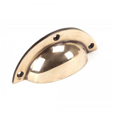 Click Here To Enlarge This Photo Of 91961 From The Anvil Polished Bronze 4" Plain Drawer Pull