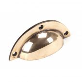 91961 From The Anvil Polished Bronze 4" Plain Drawer Pull