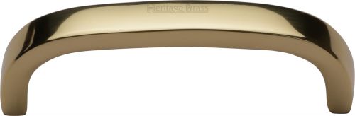 Click Here To Enlarge This Photo Of C1800 89-PB Heritage Brass Cabinet Pull D Shaped 89mm ctc Polished Brass Finish