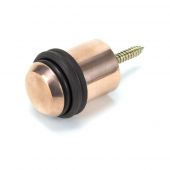 91959 From The Anvil Polished Bronze Floor Mounted Door Stop
