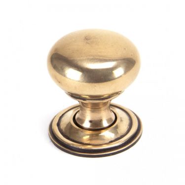 Click Here To Enlarge This Photo Of 91950 From The Anvil Polished Bronze Mushroom Cabinet Knob - Small