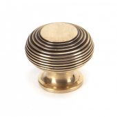 91947 From The Anvil Polished Bronze Beehive Cabinet Knob - Large