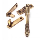 91941 From The Anvil Polished Bronze Night Vent Reeded Fastener - Locking