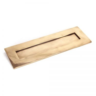 Click Here To Enlarge This Photo Of 91932 From The Anvil Polished Bronze Large Letterplate - Size: 324x108mm - C/C: 292mm - Aperture: 258x44mm