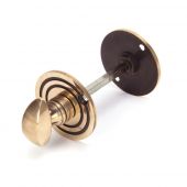 91930 From The Anvil Polished Bronze Round Bathroom Thumbturn