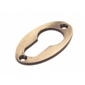 91928 From The Anvil Polished Bronze Oval Euro Escutcheon