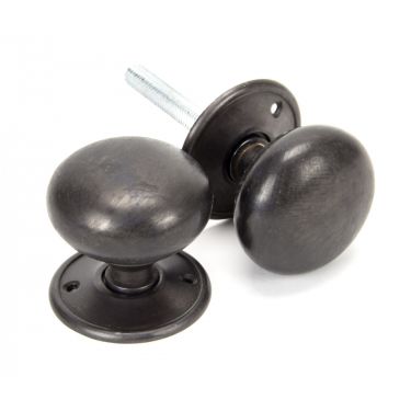 Click Here To Enlarge This Photo Of 91531 From The Anvil Aged Bronze 57mm Mushroom Mortice/Rim Knob Set