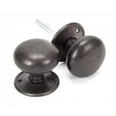 91531 From The Anvil Aged Bronze 57mm Mushroom Mortice/Rim Knob Set