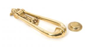 33610M From The Anvil Polished Brass Loop Door Knocker