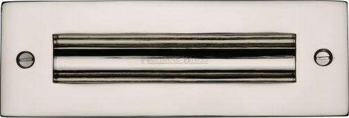 Click Here To Enlarge This Photo Of C1820 6-PNF Heritage Brass Flush Pull Handle 6" Polished Nickel Finish