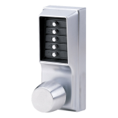 2897 - DORMAKABA Simplex 1000 Series 1011 Knob Operated Digital Lock - Satin Chrome