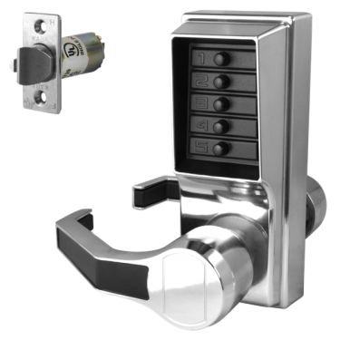 Click Here To Enlarge This Photo Of L3179 - DORMAKABA Simplex L1000 Series L1011 Digital Lock Left Handed - Satin Chrome