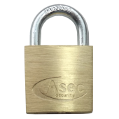 AS2510 - ASEC KD Open Shackle Brass Padlock 35mm