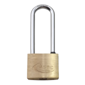 AS2517 - ASEC KD Long Shackle Brass Padlock 40mm