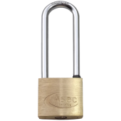 AS2511 - ASEC KA 'E' Long Shackle Brass Padlock 40mm Boxed