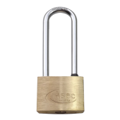 AS2526 - ASEC KD Long Shackle Brass Padlock 50mm
