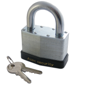 AS2542 - ASEC 787 & 797 Open Shackle Laminated Padlock 64mm KD